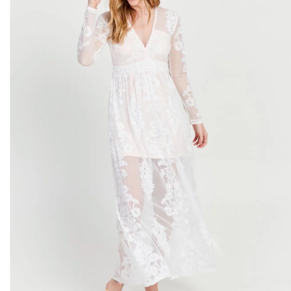 Altard state white maxi dress